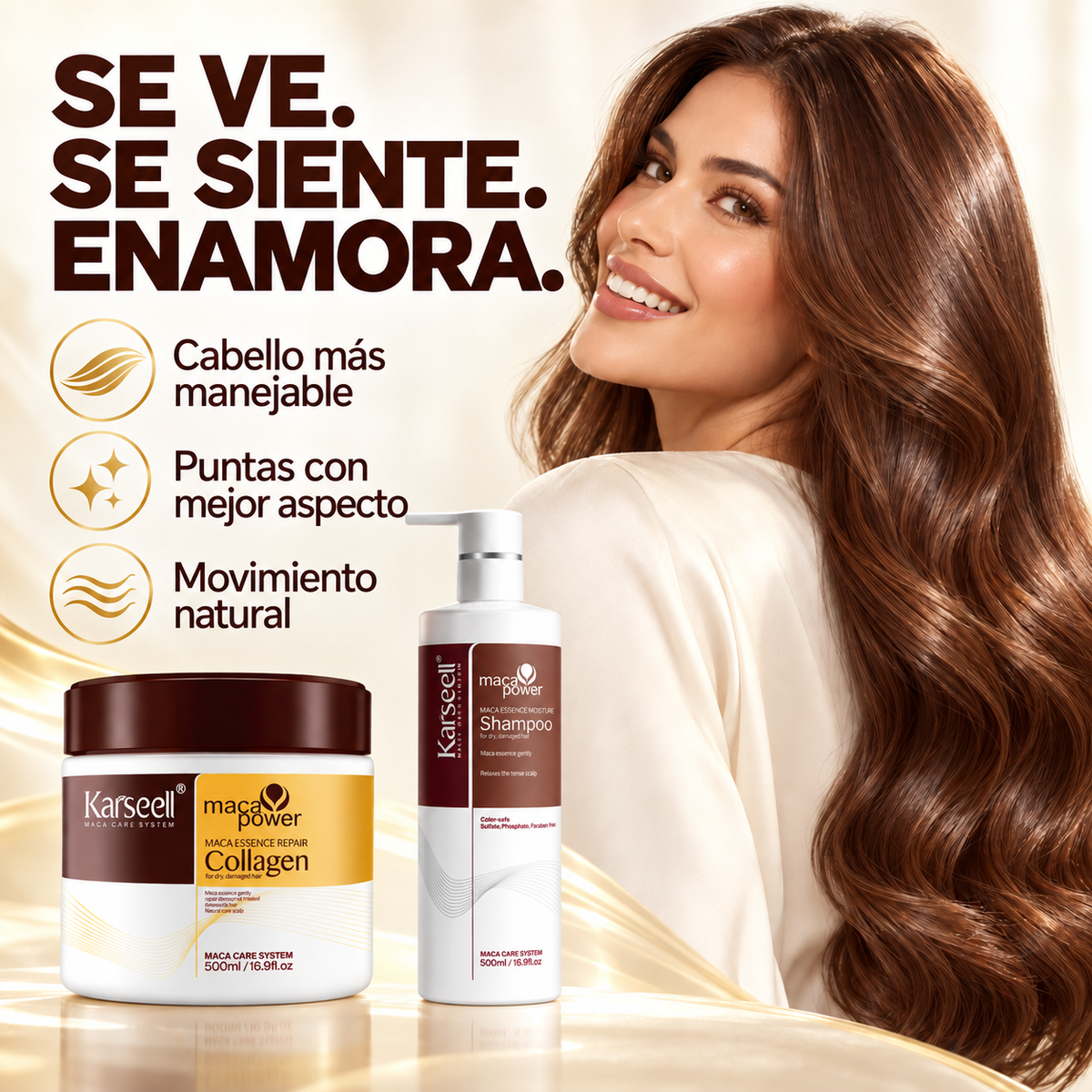 Pack Mascarilla Colágeno 500ml + Champú Maca 500ml
