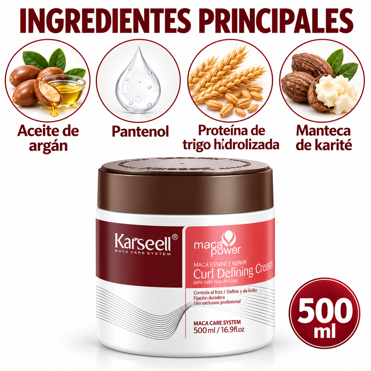 Mascarilla Capilar Definidora de Rizos 500 ml