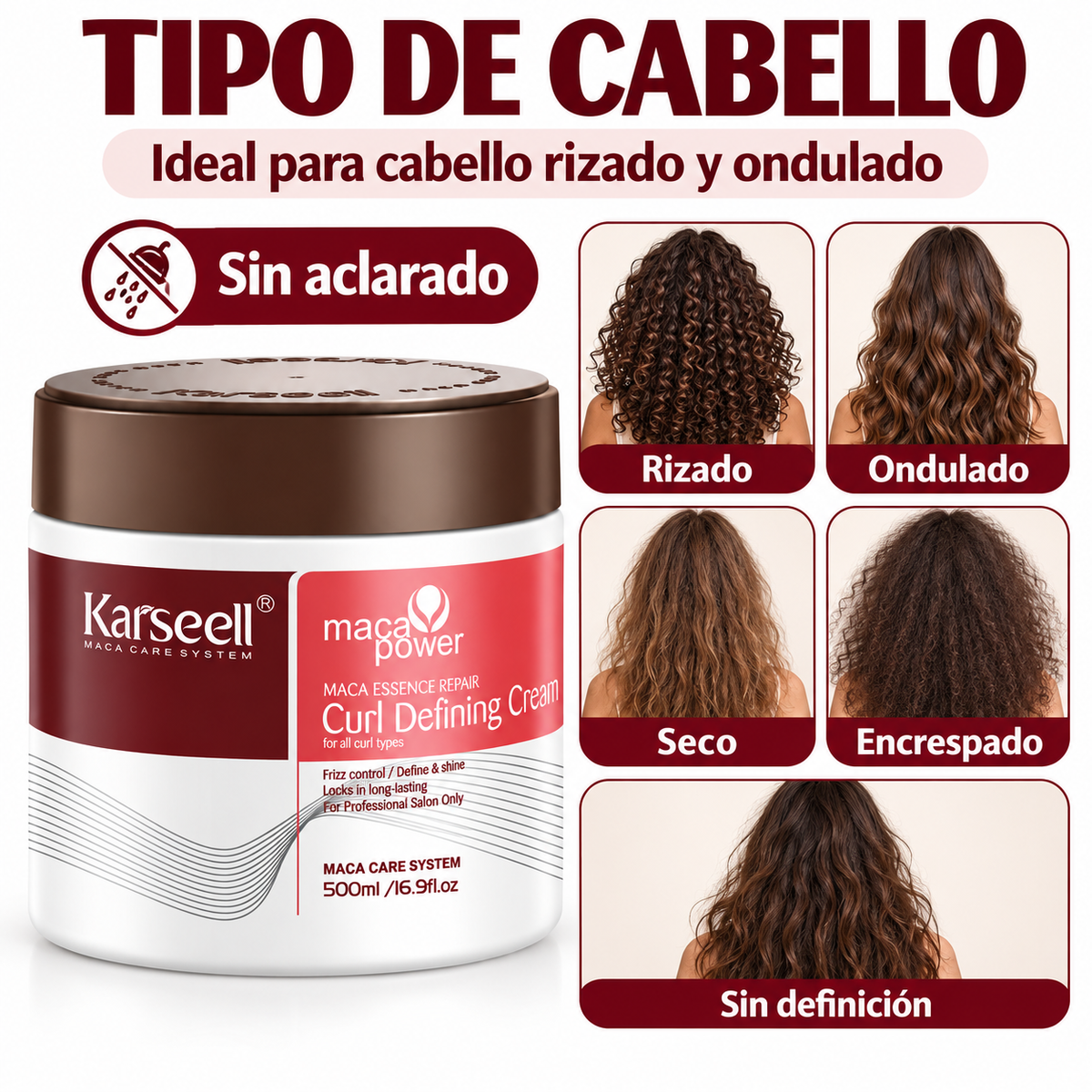 Mascarilla Capilar Definidora de Rizos 500 ml