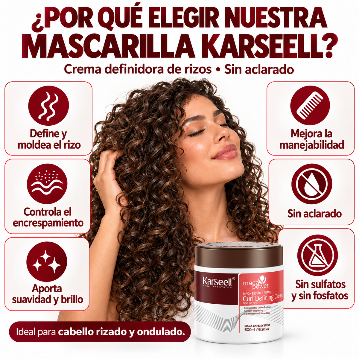 Mascarilla Capilar Definidora de Rizos 500 ml