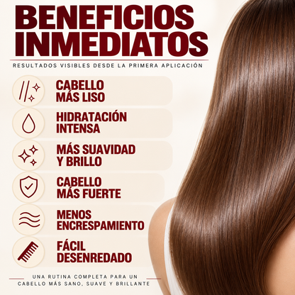 Kit de Alisado Profesional con Queratina – Hasta 12 Semanas