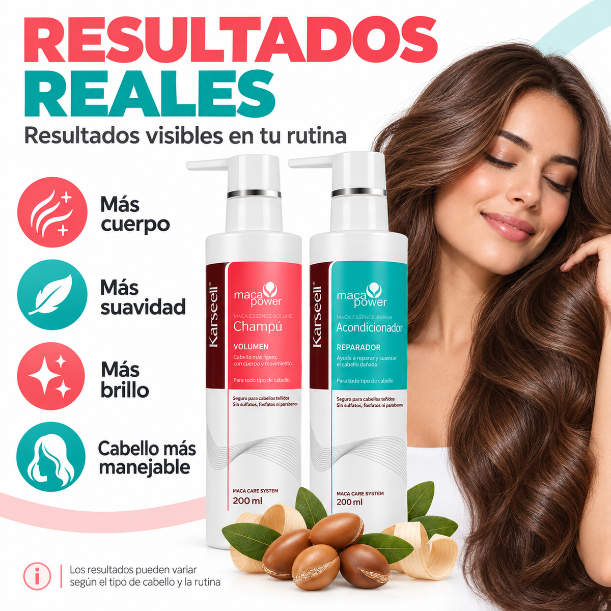 Pack Champú Voluminizador 200 ml + Acondicionador Reparador 200 ml