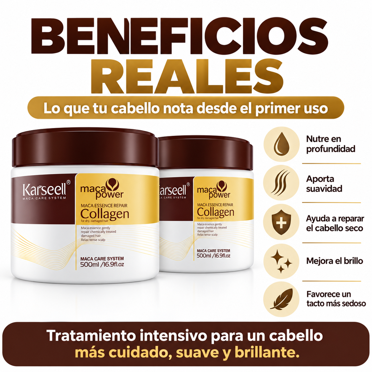 Pack 2 Mascarillas Capilares de Colágeno 500 ml (2 × 500 ml)