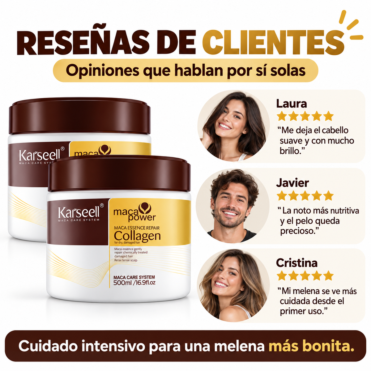 Pack 2 Mascarillas Capilares de Colágeno 500 ml (2 × 500 ml)
