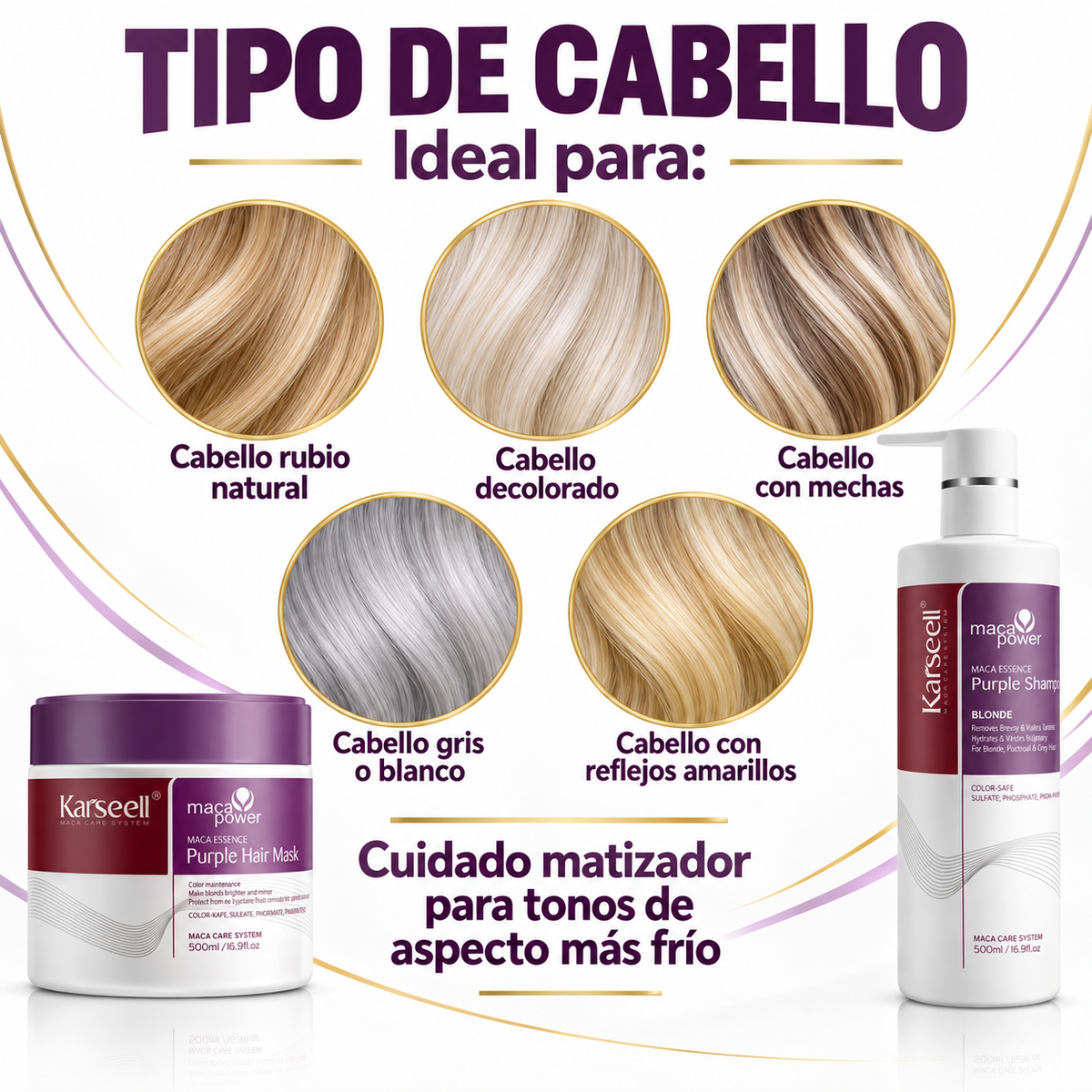 Pack Mascarilla Violeta 500 ml + Champú Violeta 500 ml