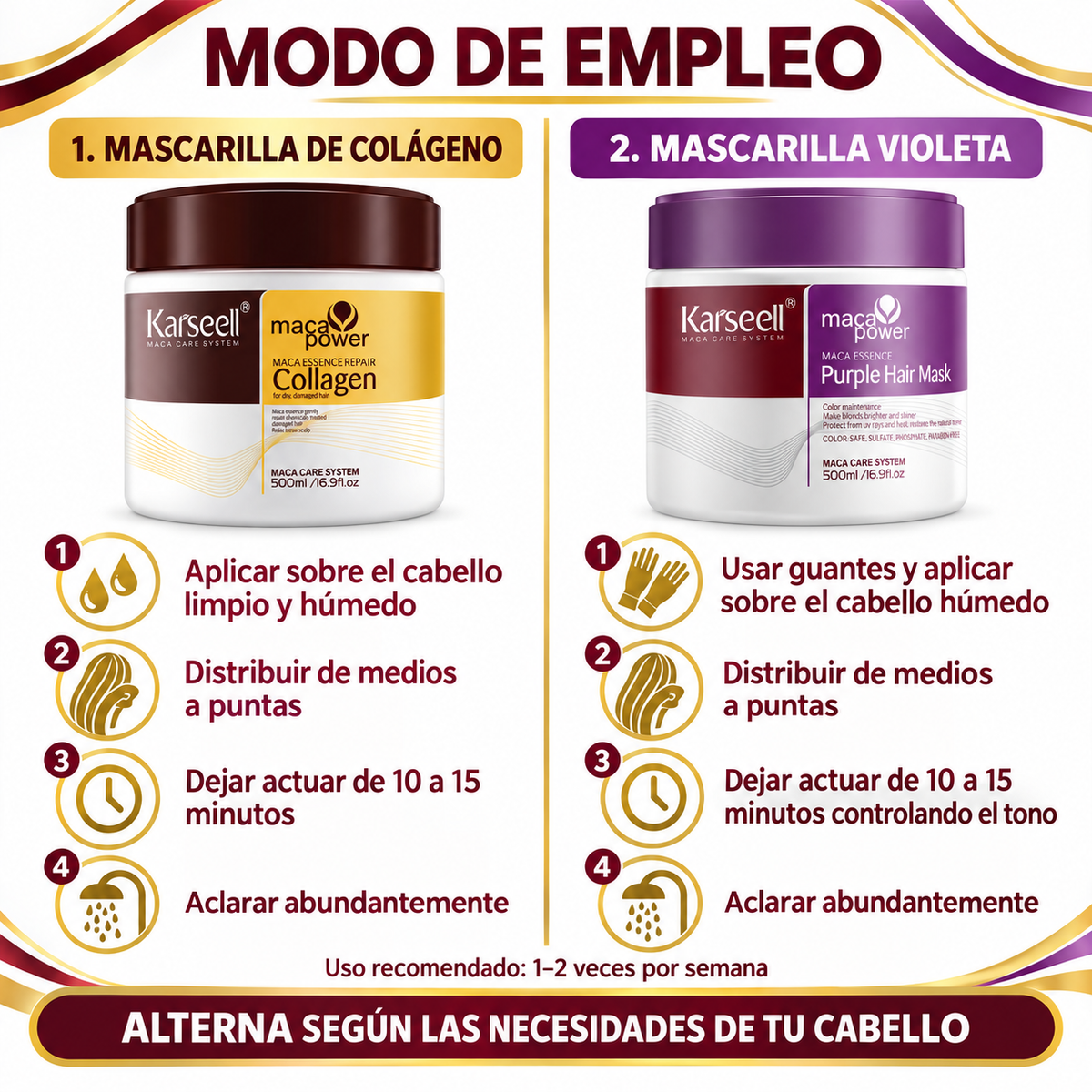 Pack Mascarilla de Colágeno  500 ml + Mascarilla de Violeta 500 ml