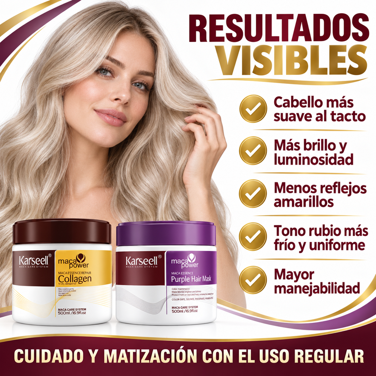 Pack Mascarilla de Colágeno  500 ml + Mascarilla de Violeta 500 ml