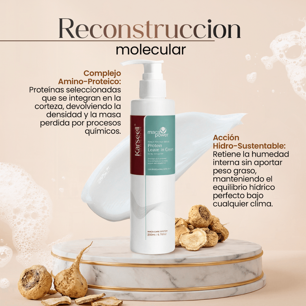 Crema de proteínas leave in sin aclarado 200ml