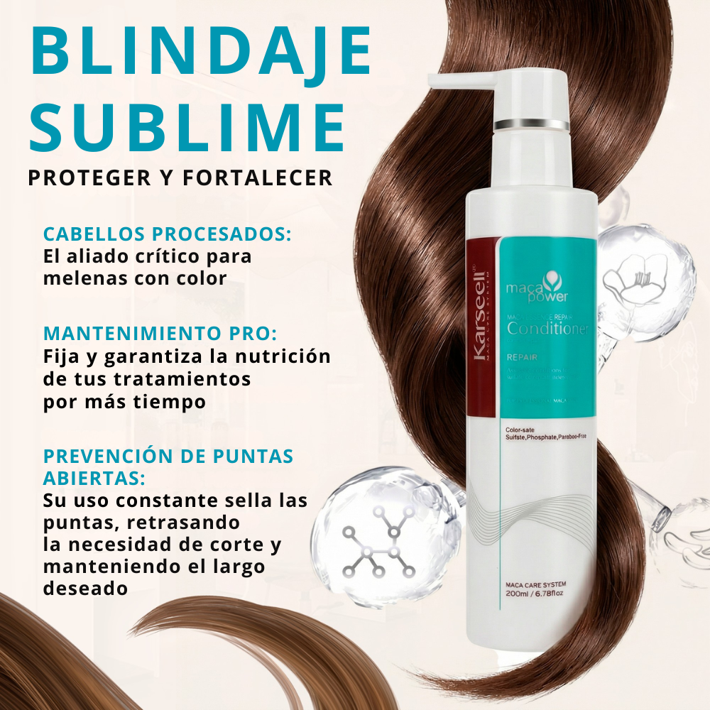 Paket Kollagen-Haarmaske + Volumen-Shampoo + Reparatur-Acondicioner