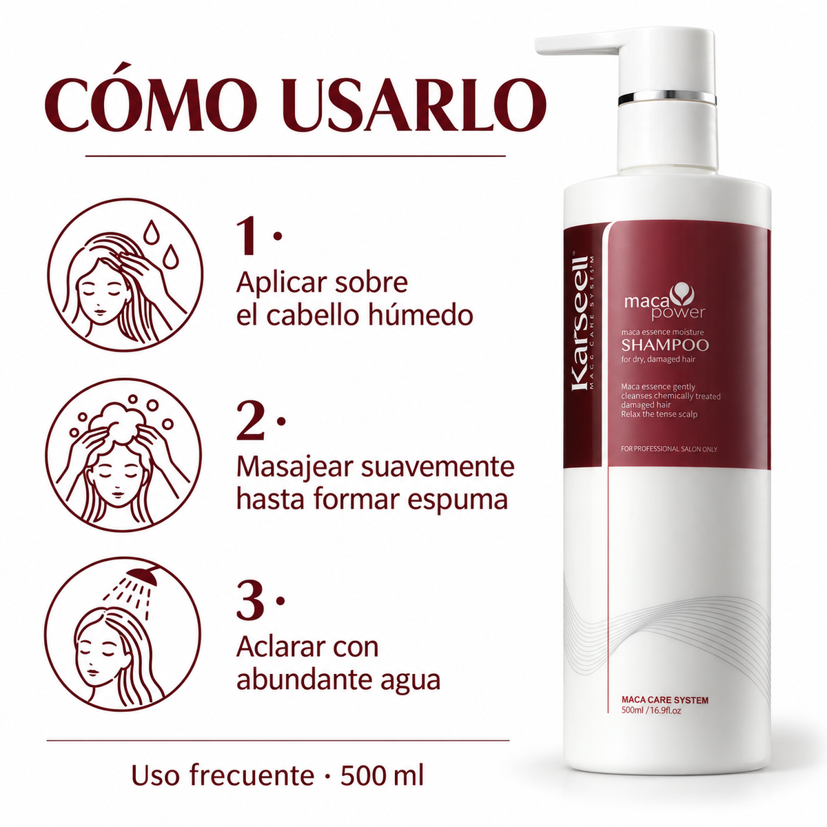 Champú Hidratante Maca Essence 500 ml