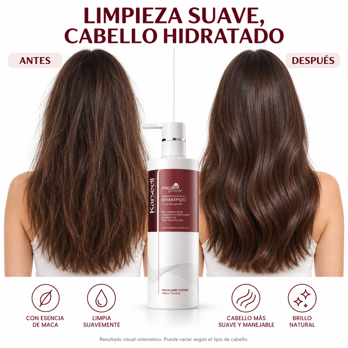 Champú Hidratante Maca Essence 500 ml