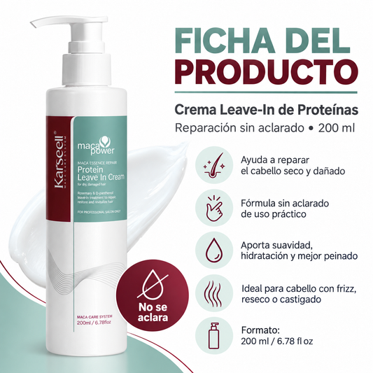 Crema Capilar de Proteínas Leave-In 200 ml