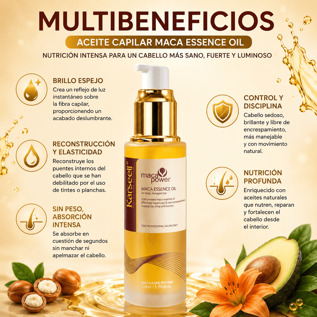 Sérum capilar profesional aceite de argán 50ml