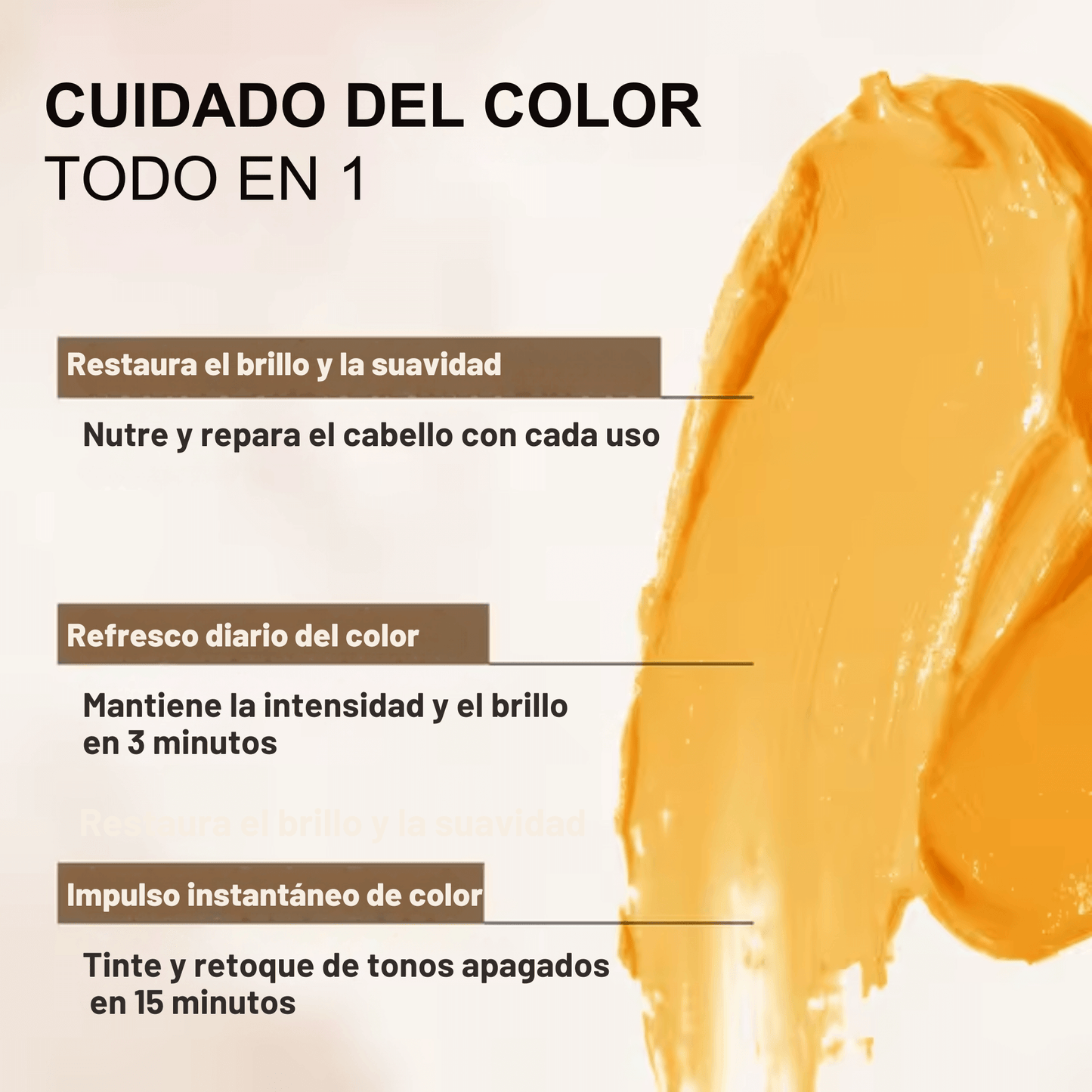 Mascarilla capilar pigmentante marrón [500ml]