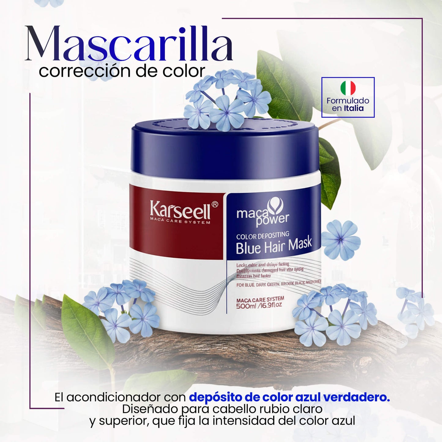 Blue pigmenting hair mask [500ml]