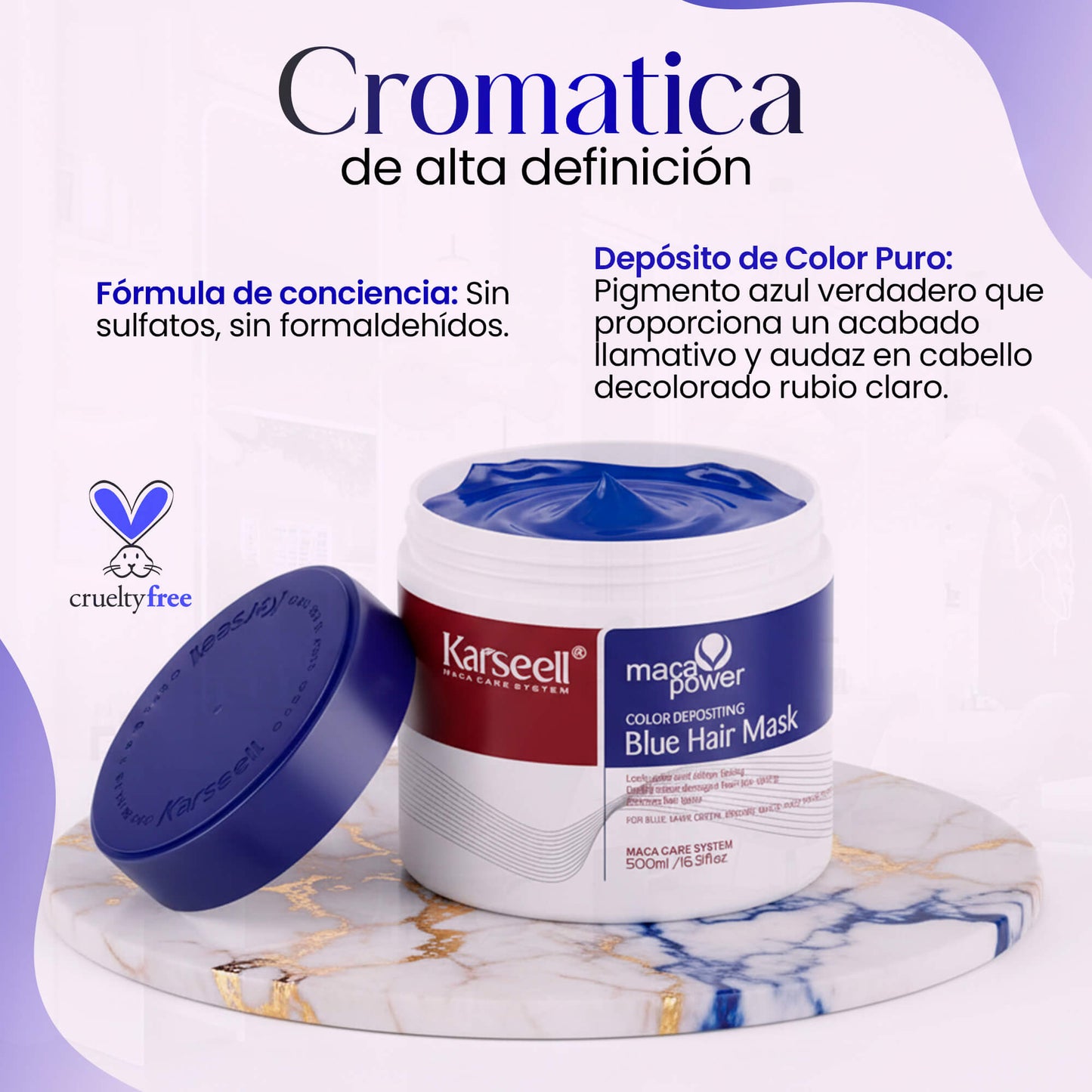 Blue pigmenting hair mask [500ml]