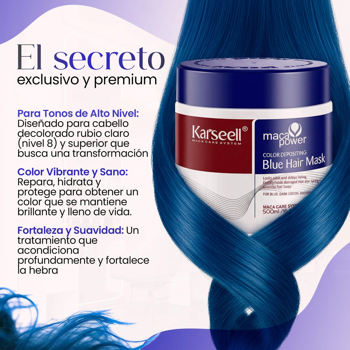 Blue pigmenting hair mask [500ml]