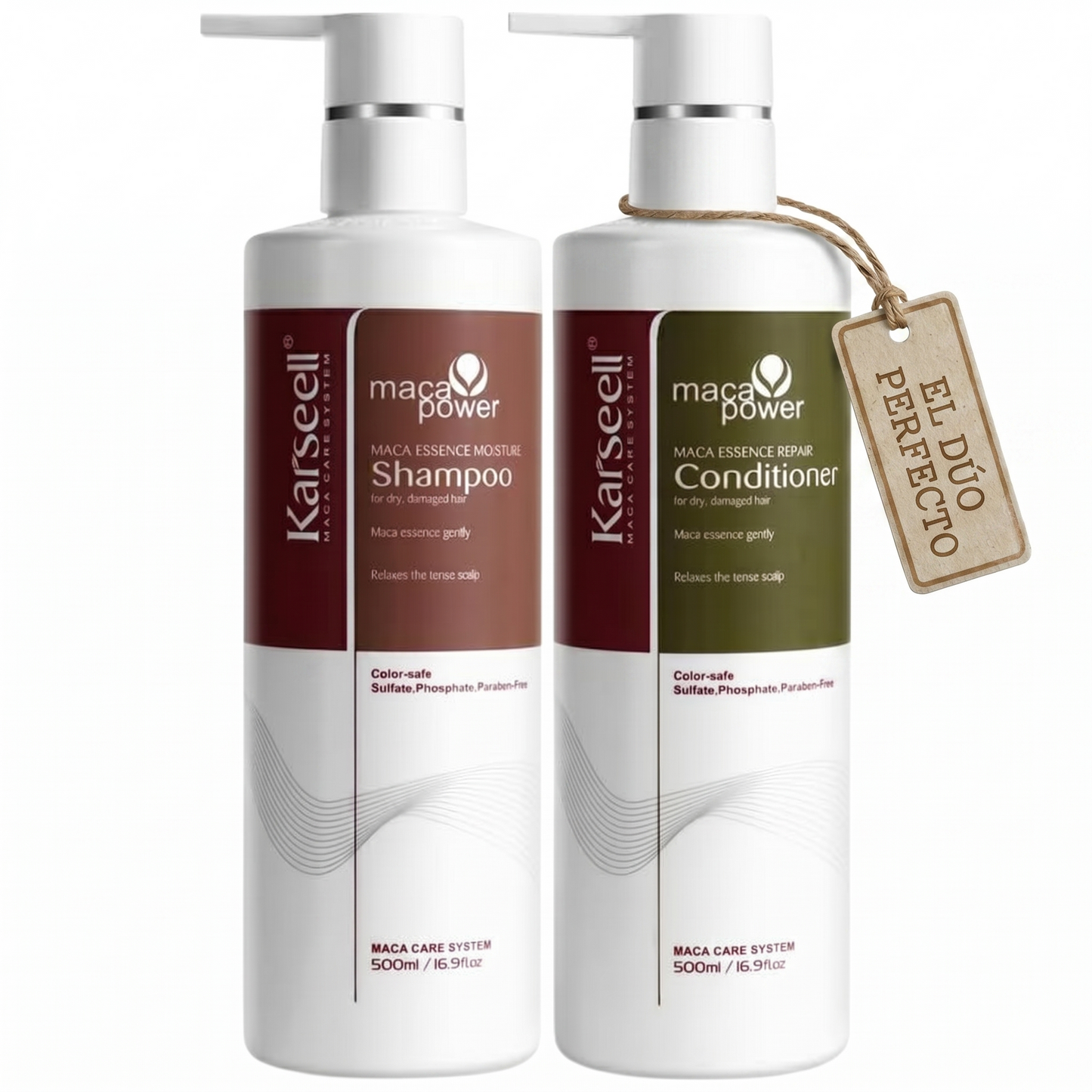 Pack champú hidratante + acondicionador reparador 500ml