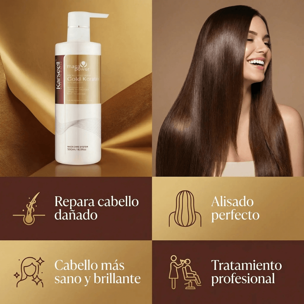 Gold Maca Essence Glättungs-Keratin