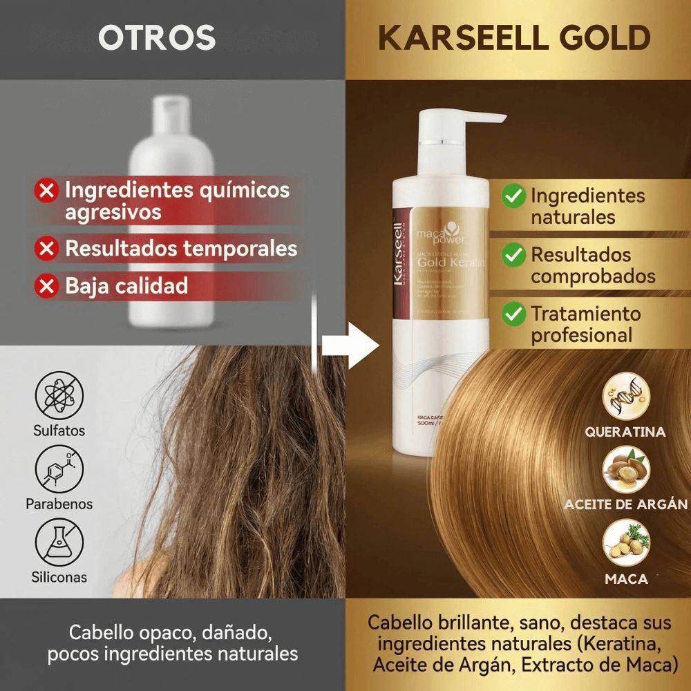 Gold Maca Essence Glättungs-Keratin