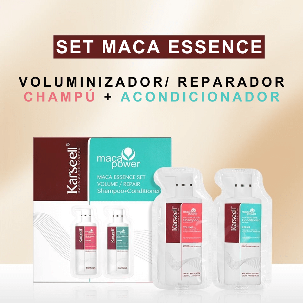 Paket mit 24 Duos Volumen-Shampoo und Reparatur-Acondicioner Monodosis
