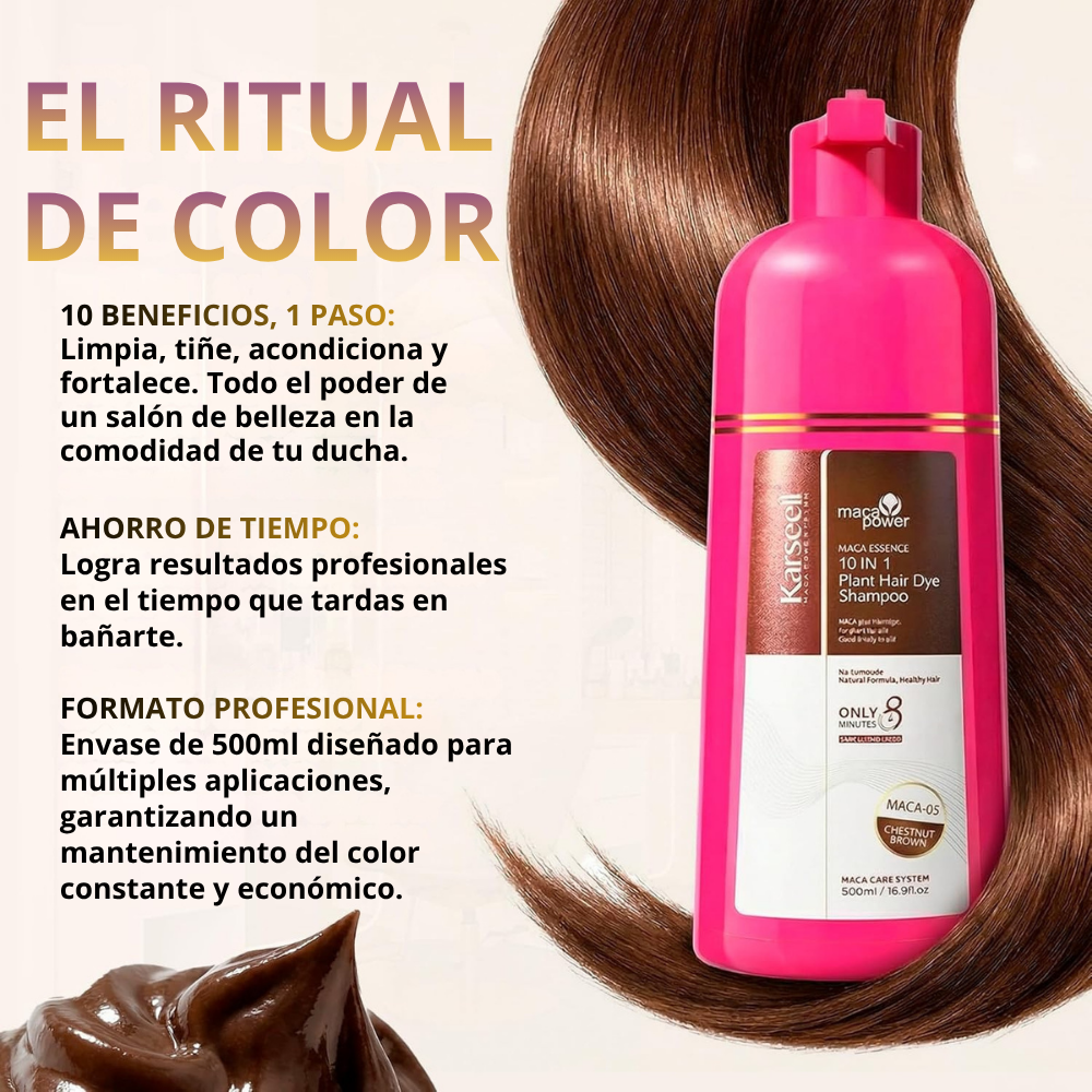 Natural brown dye shampoo [500ml]
