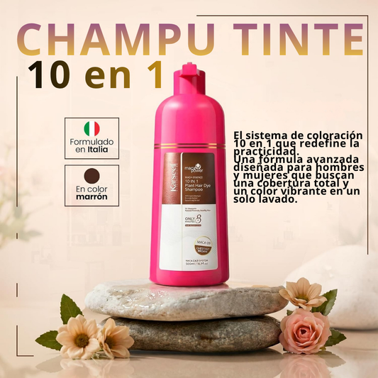Champú tinte castaño natural [500ml]