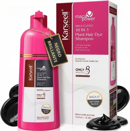Natural Black Hair Dye Shampoo [500ml]