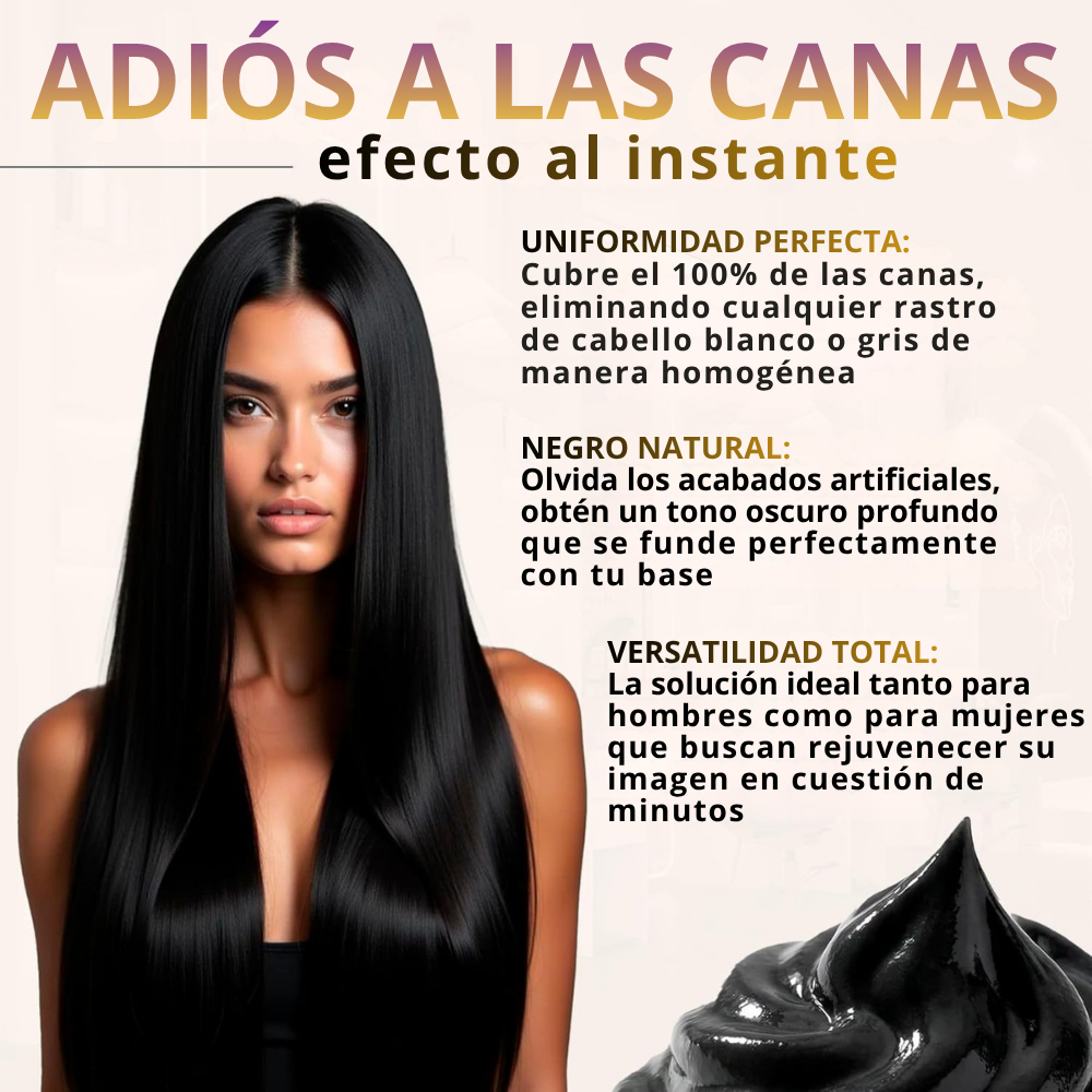 Natural Black Hair Dye Shampoo [500ml]