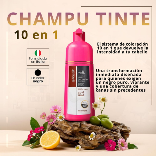 Champú tinte negro natural [500ml]