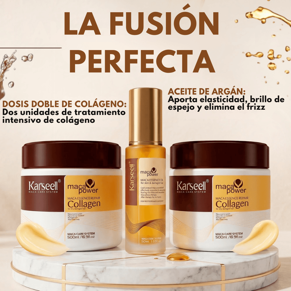 Professional Hair Mask 2-Pack: Collagen + Argan Oil
