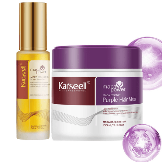 Paket Violette Tönungsmaske 100ml + Arganölserum 50ml