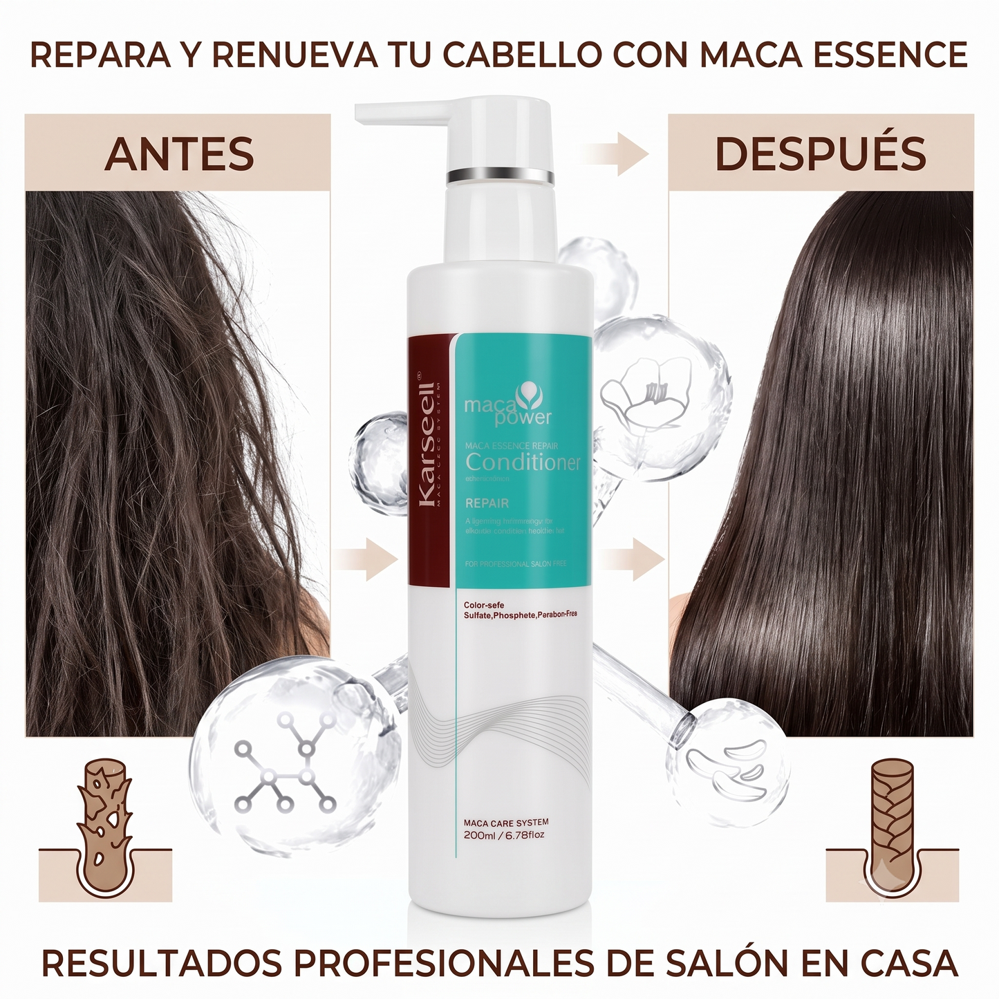 Reparatur-Acondicioner mit Arganöl Maca 200ml