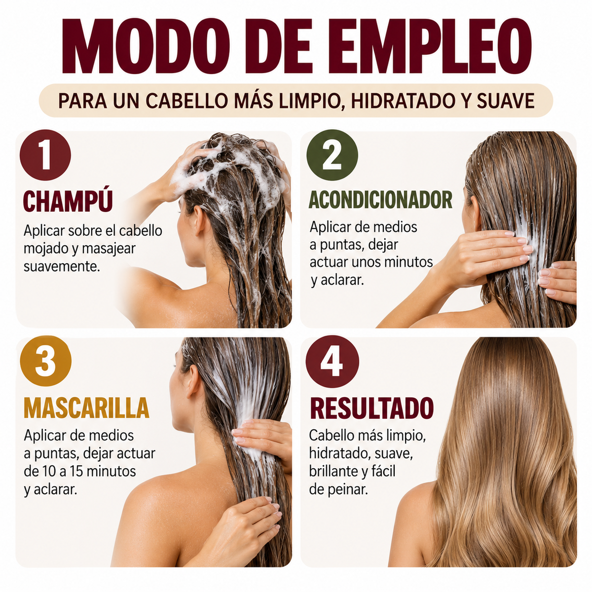Pack Viaje - Mascarilla Colágeno 100ml + 2 Champús 30ml + 2 Acondicionadores 30ml