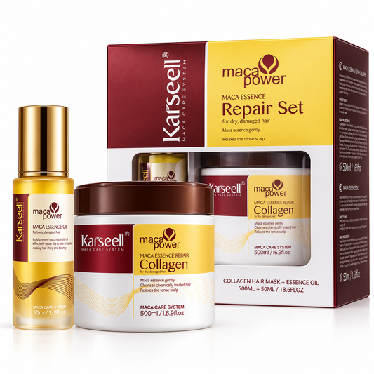 Pack Reparación Capilar: Mascarilla de Colágeno 500 ml + Sérum de Aceite de Argán 50 ml