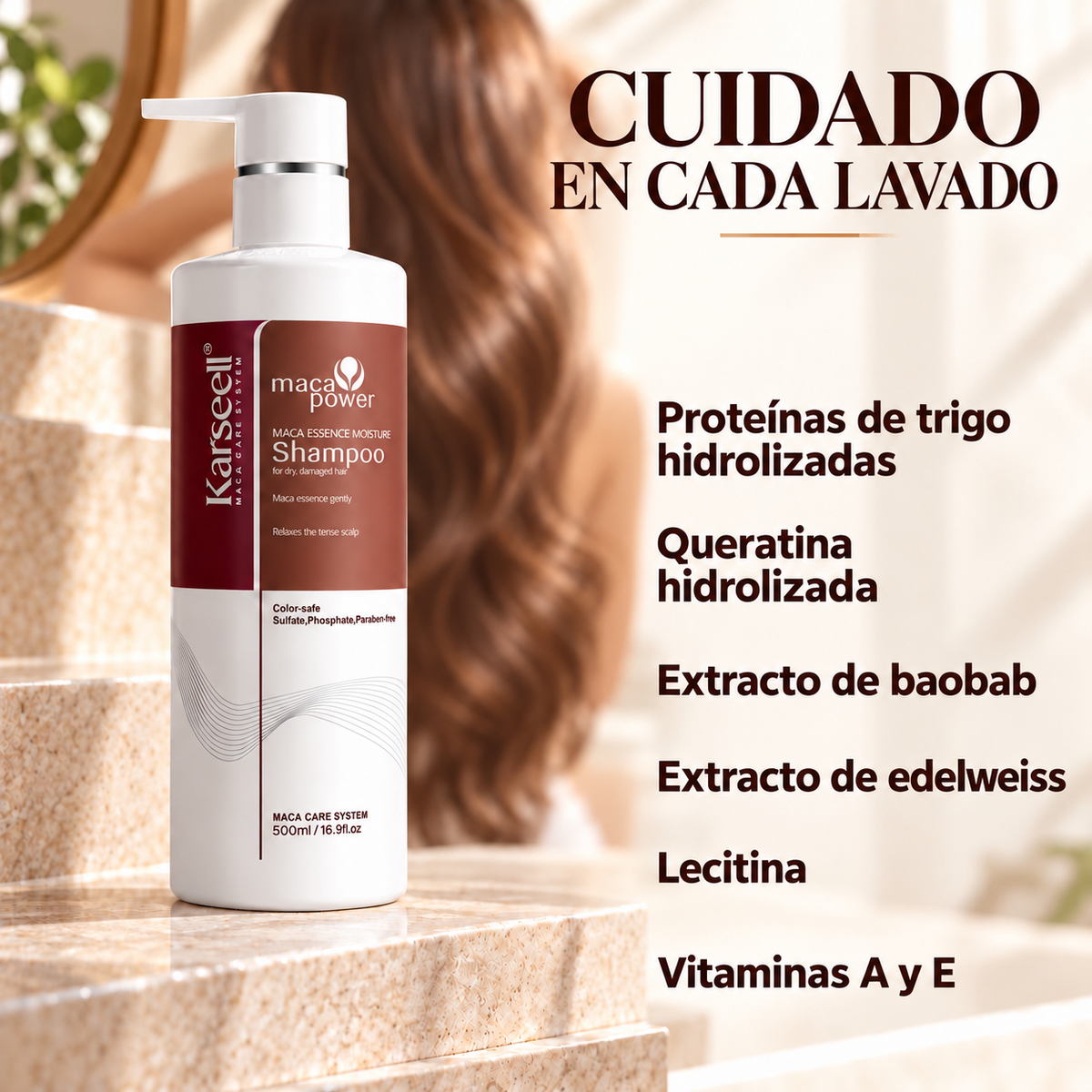 Champú Hidratante Maca Essence 500 ml