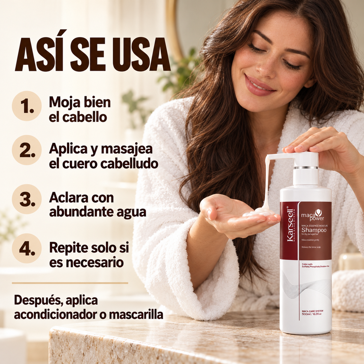 Champú Hidratante Maca Essence 500 ml