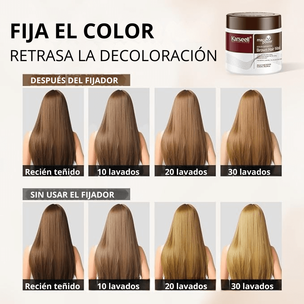 Mascarilla capilar pigmentante marrón [500ml]