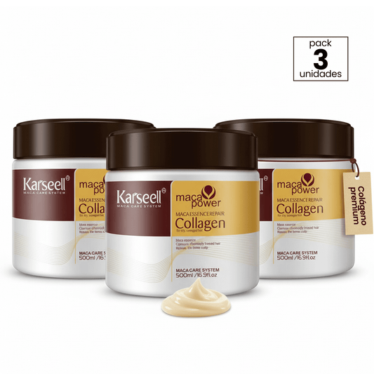 Paket mit 3 professionellen Kollagen-Haarmasken 500ml