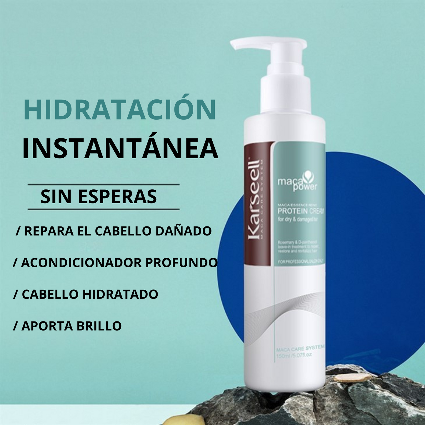 Crema de proteínas leave in sin aclarado 200ml