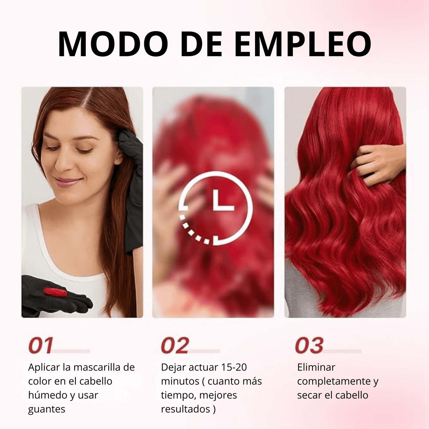 Mascarilla capilar pigmentante roja [500ml]