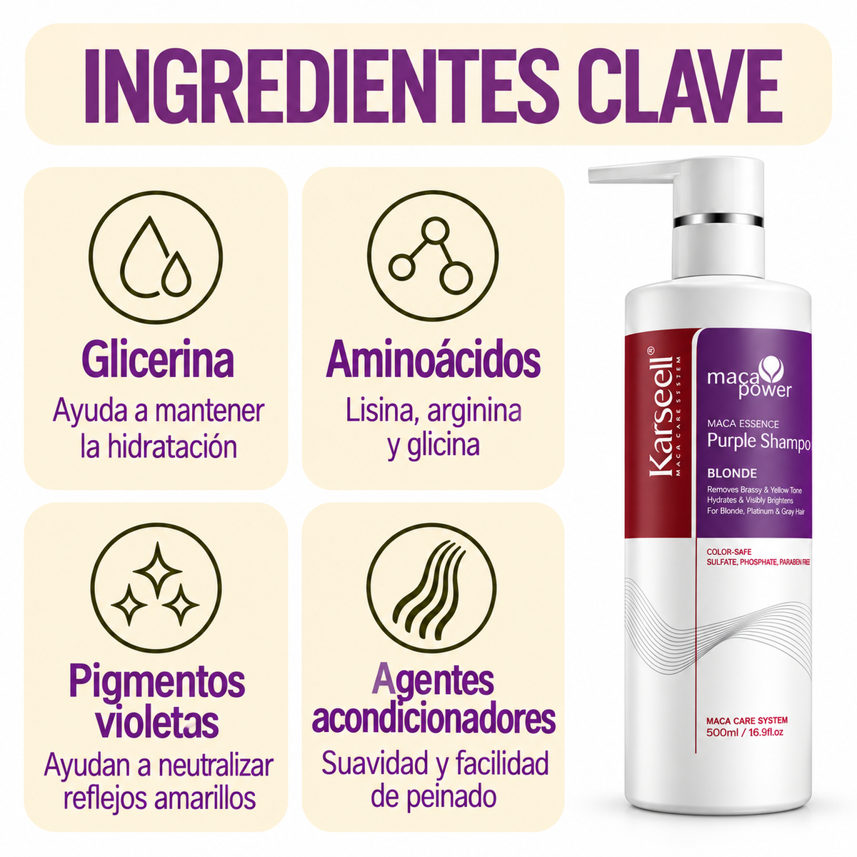 Professionelles Violett-Tönungsshampoo [500ml]