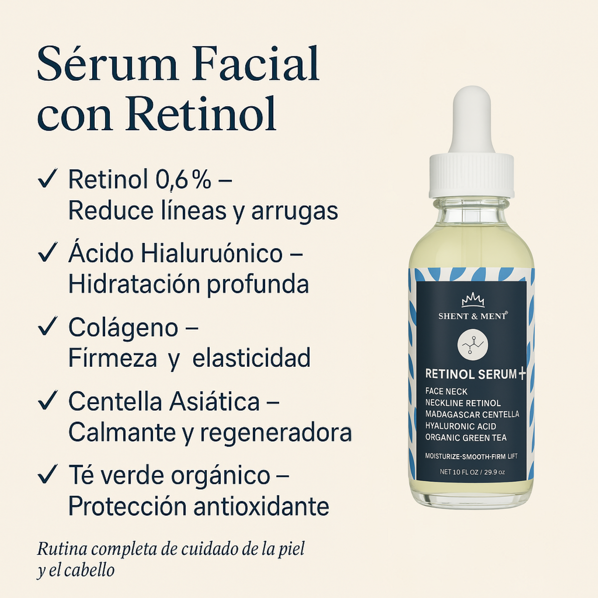 Sérum Facial con retinol 0,6% 60ml