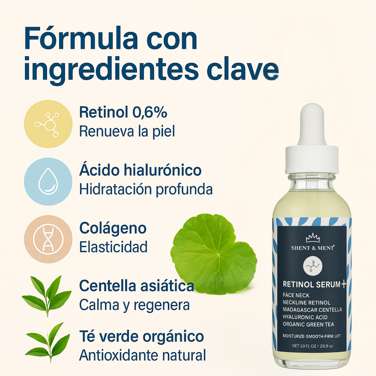 Sérum Facial con retinol 0,6% 60ml