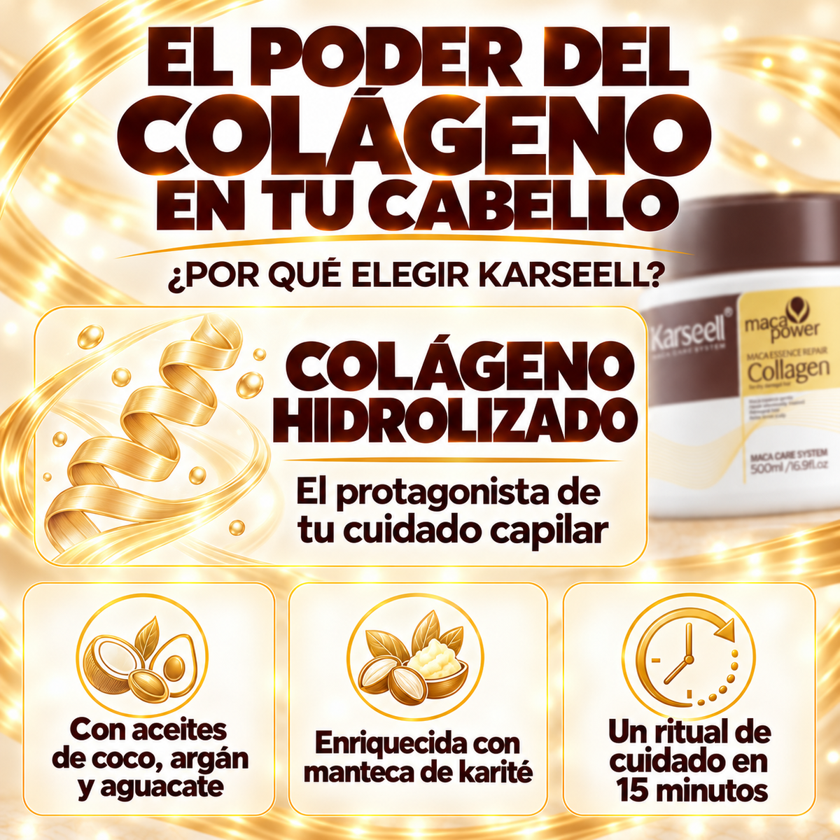 Mascarilla Capilar de Colágeno 500 ml