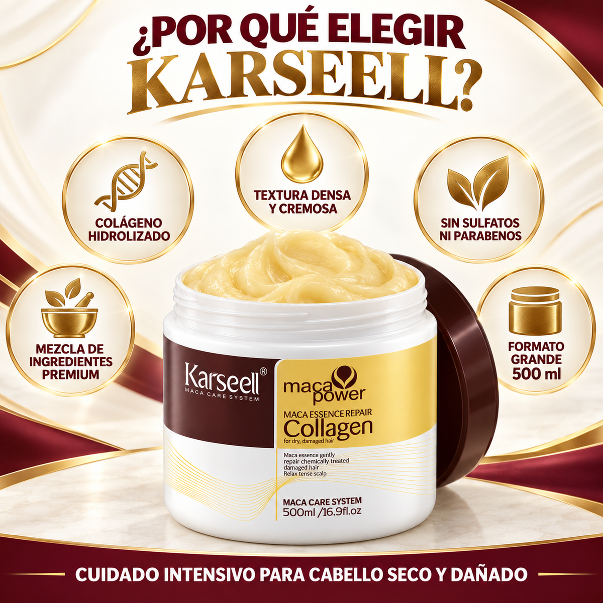 Mascarilla Capilar de Colágeno 500 ml