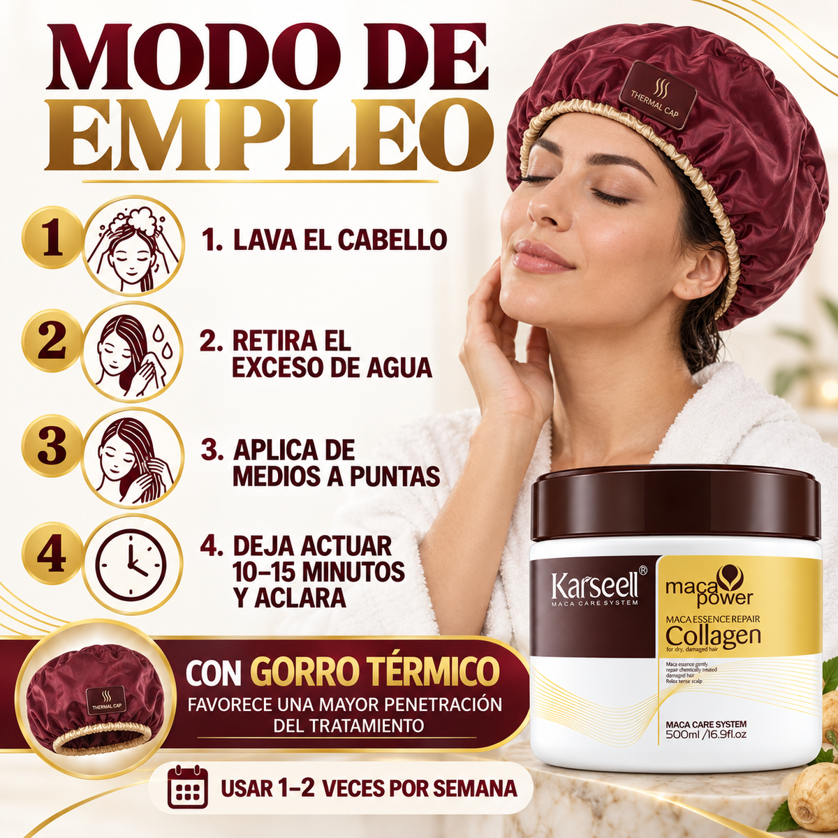 Mascarilla Capilar de Colágeno 500 ml