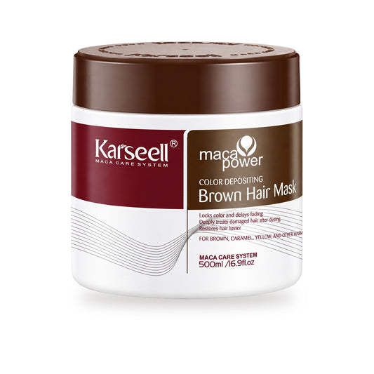 Mascarilla Capilar Pigmentante Marrón 500 ml Karseell