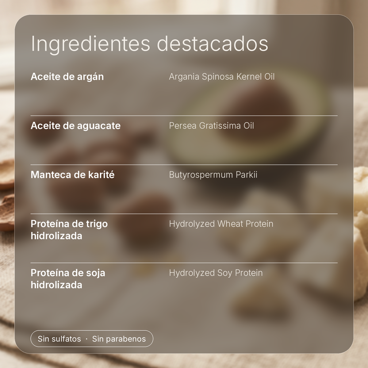 Ingredientes destacados