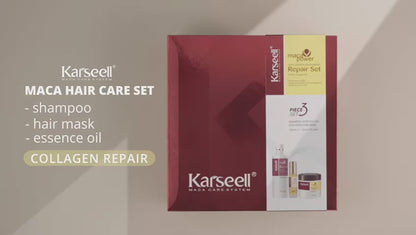 Confezione riparazione capelli: maschera al collagene 500ml + shampoo 500ml